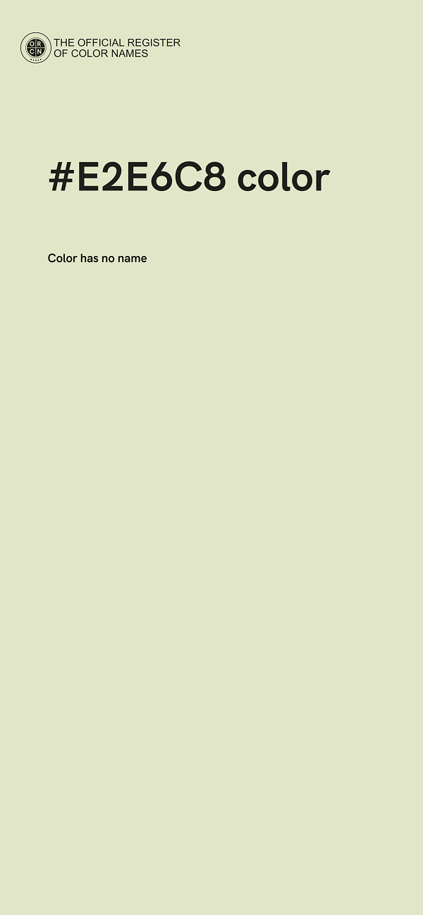 #E2E6C8 color image