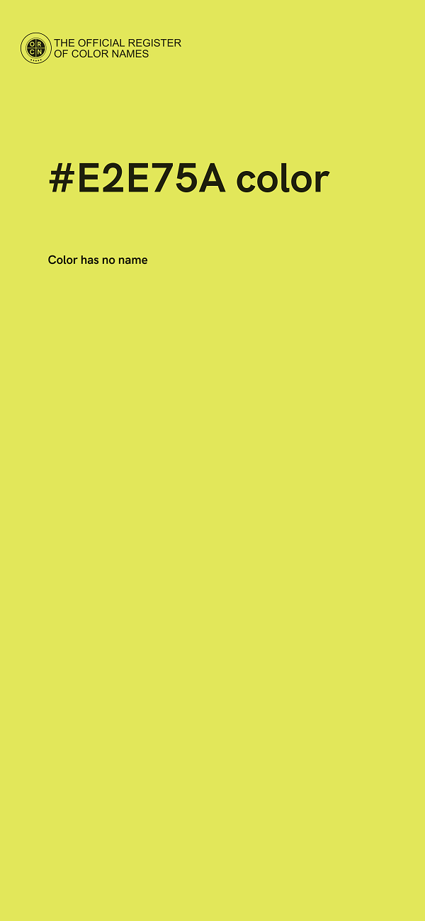 #E2E75A color image