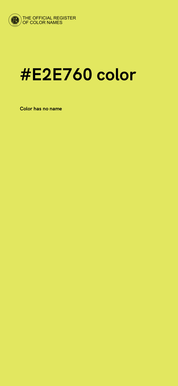 #E2E760 color image
