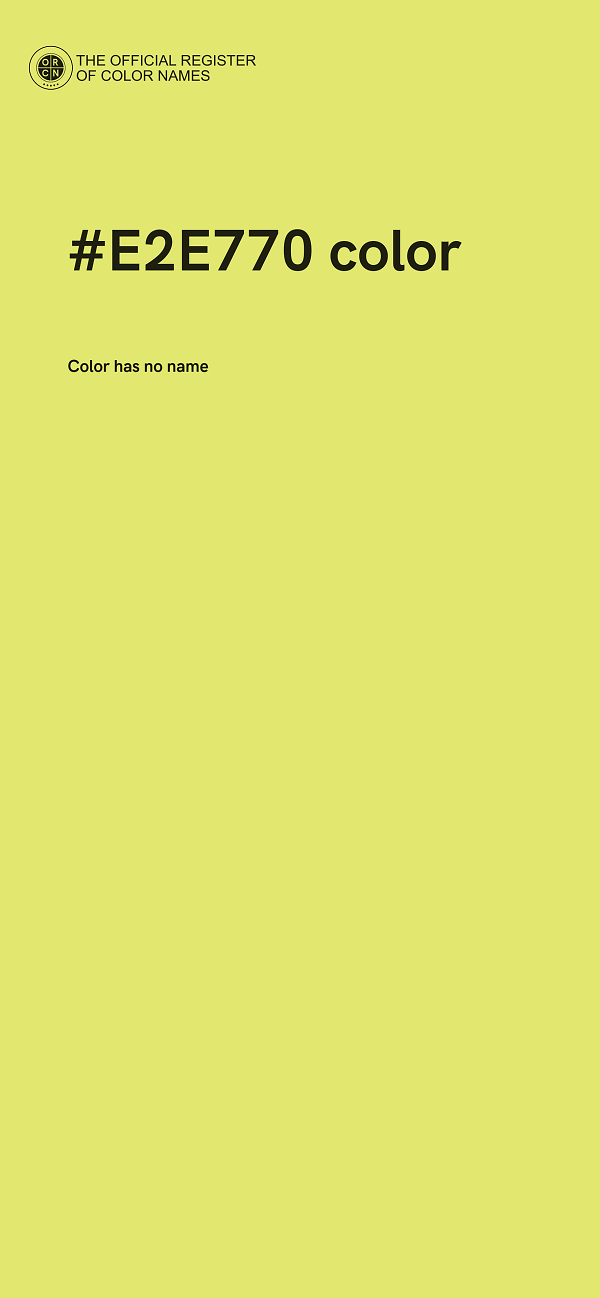 #E2E770 color image