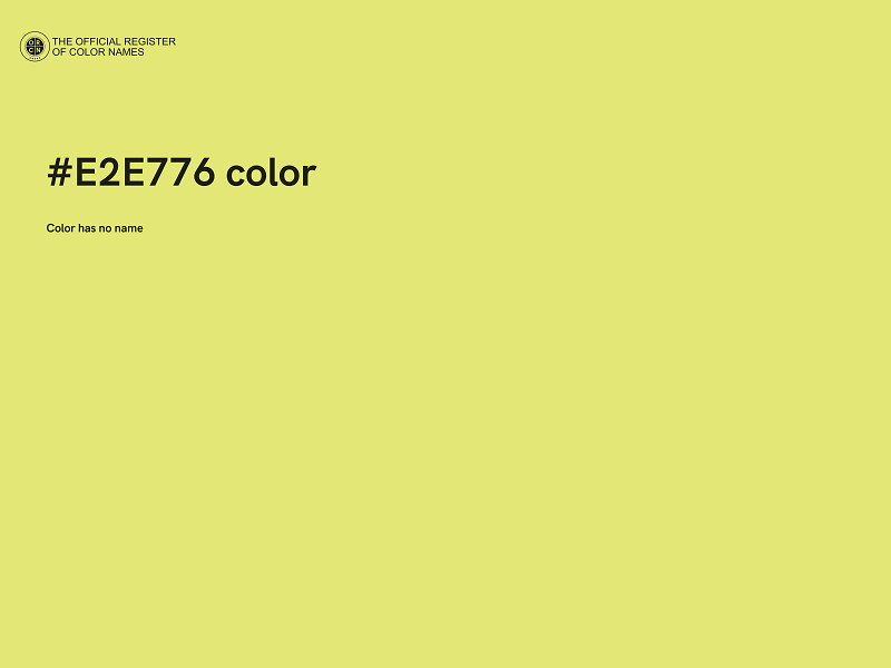 #E2E776 color image