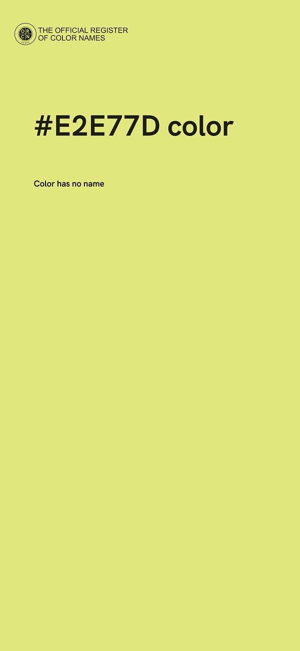 #E2E77D color image