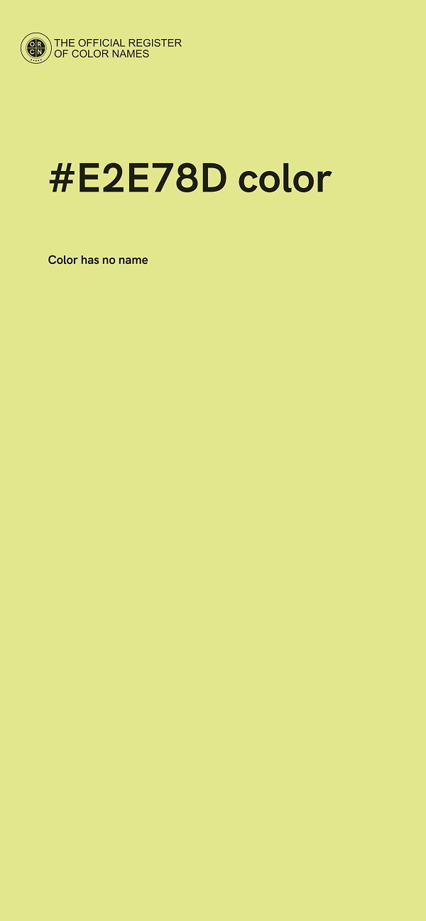 #E2E78D color image