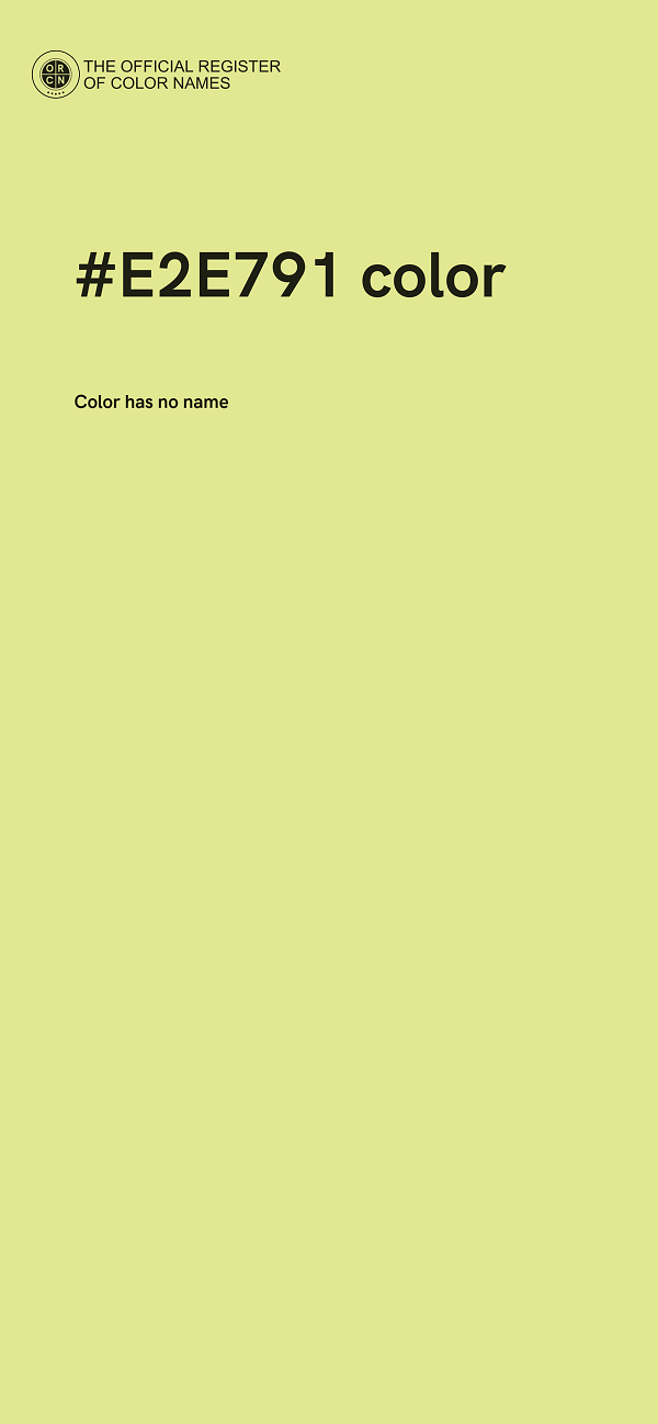 #E2E791 color image