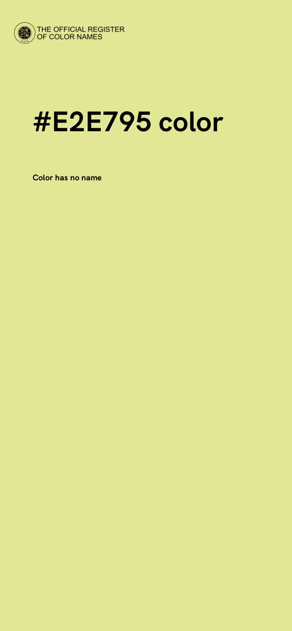 #E2E795 color image