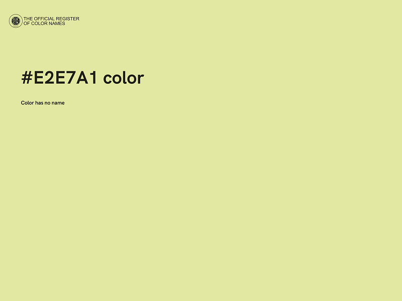 #E2E7A1 color image