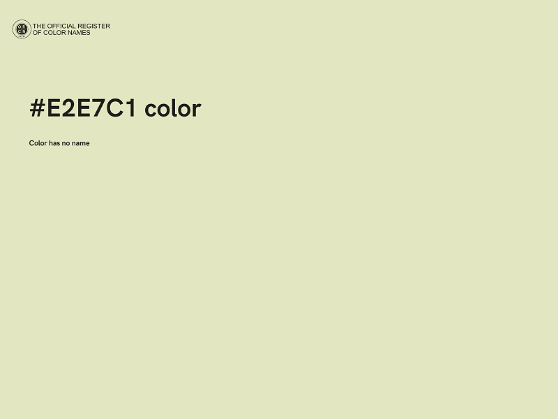 #E2E7C1 color image