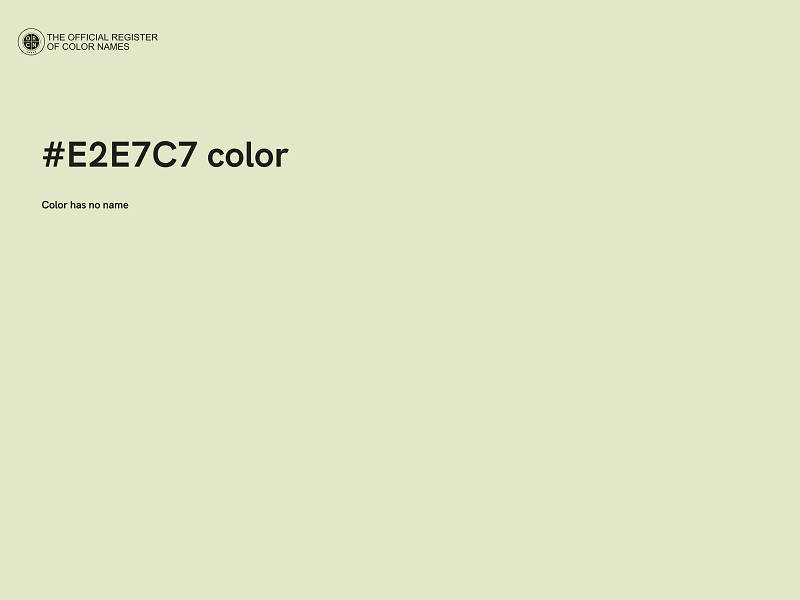 #E2E7C7 color image