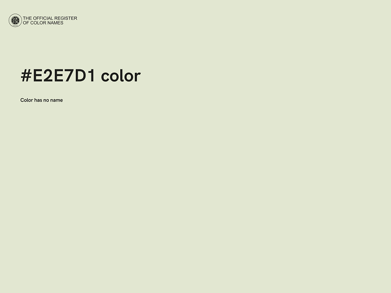 #E2E7D1 color image