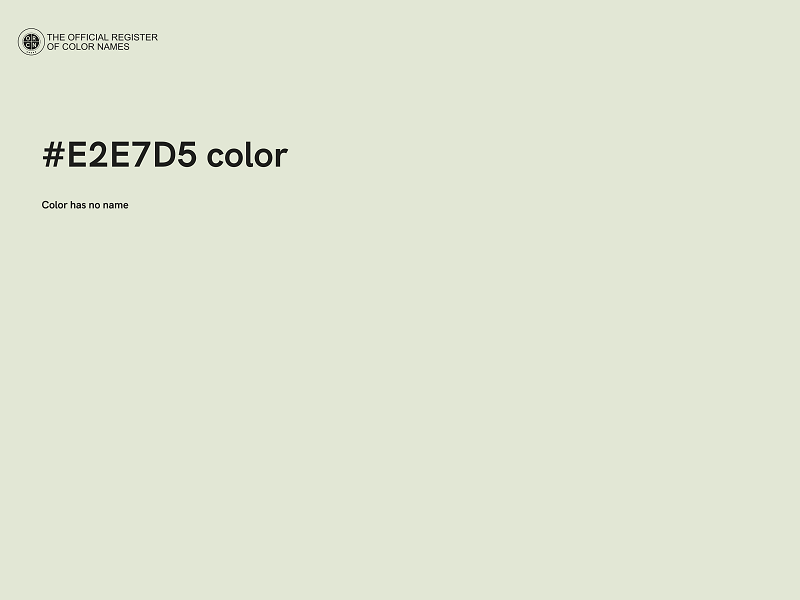 #E2E7D5 color image