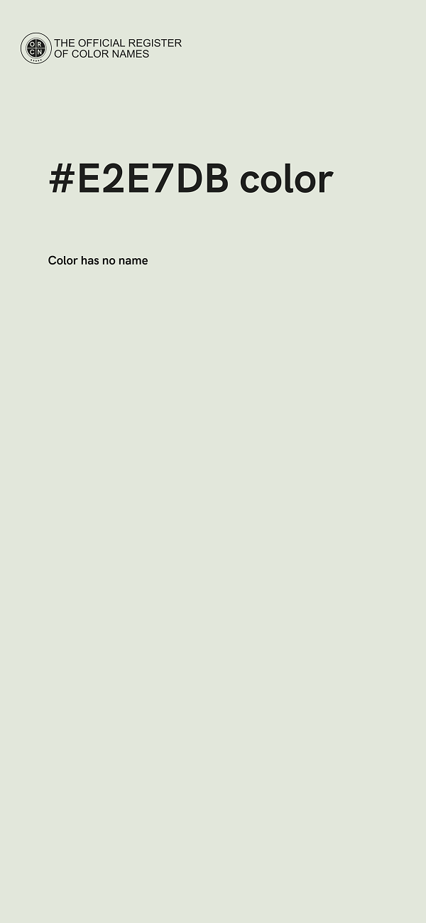 #E2E7DB color image
