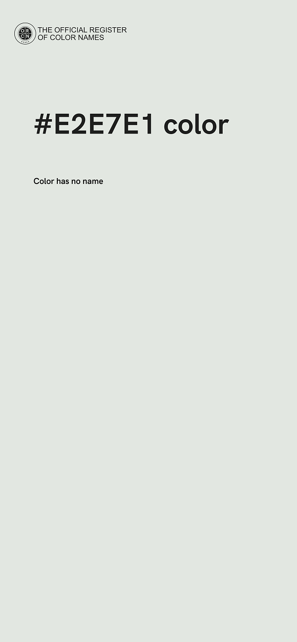 #E2E7E1 color image