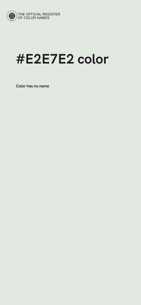 #E2E7E2 color image