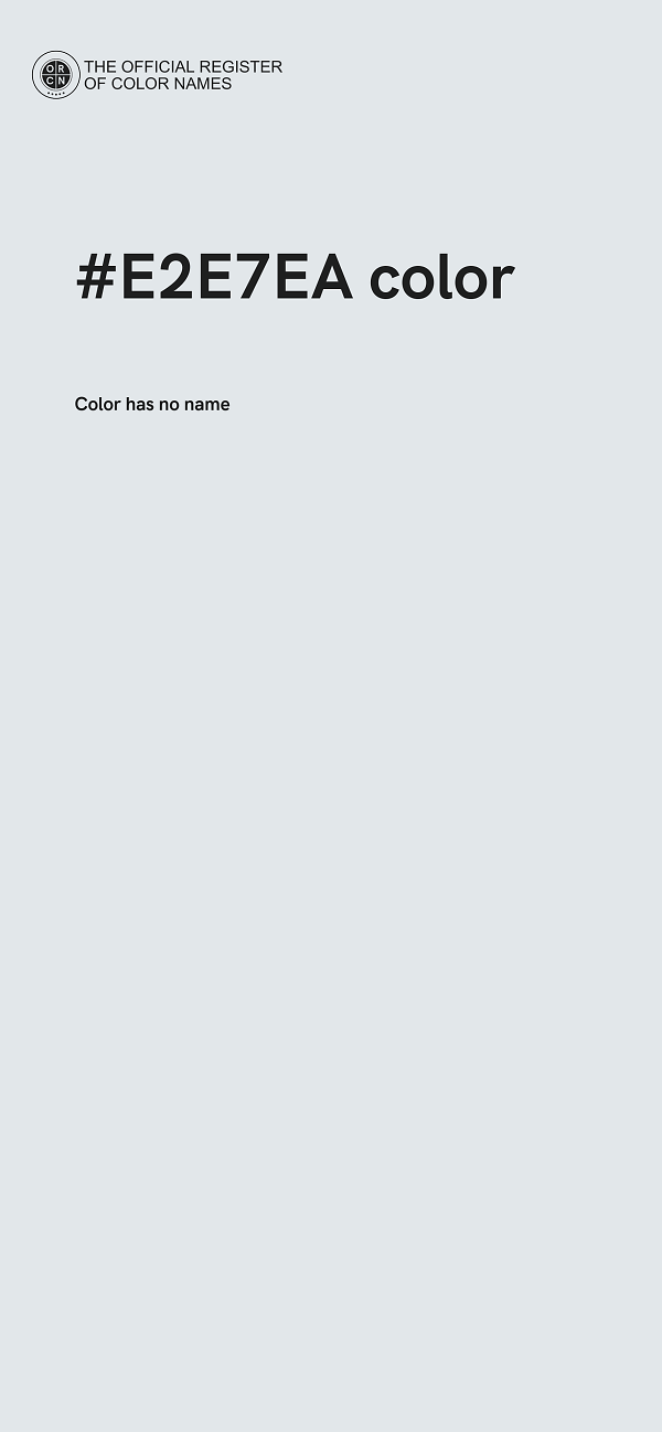 #E2E7EA color image