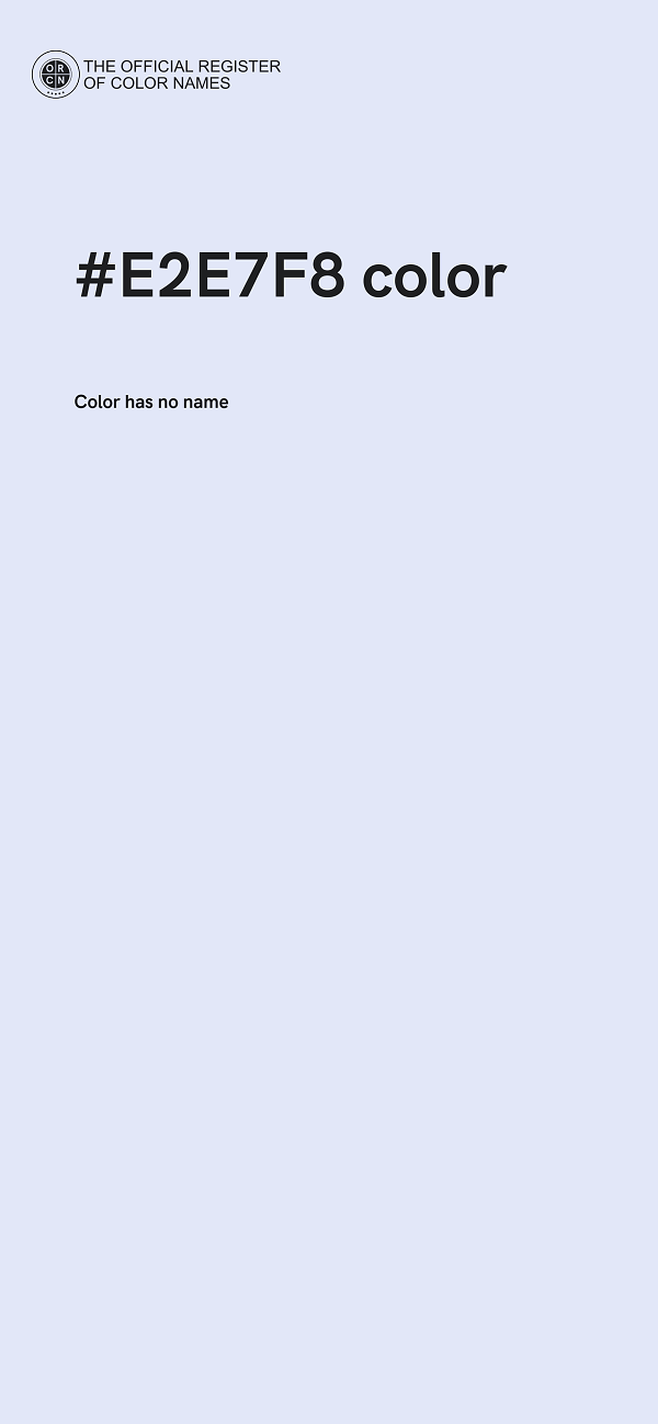 #E2E7F8 color image