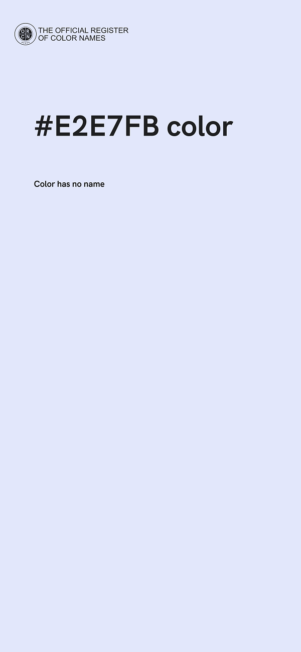 #E2E7FB color image