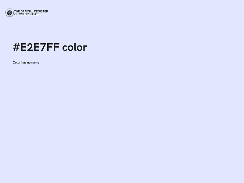 #E2E7FF color image