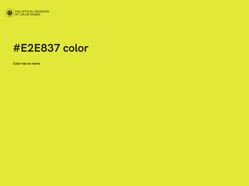 #E2E837 color image