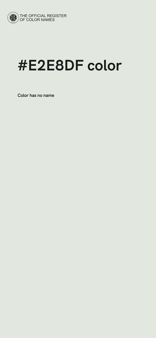 #E2E8DF color image