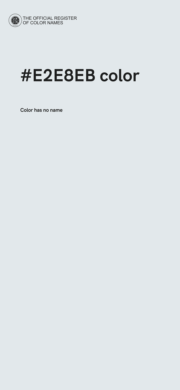 #E2E8EB color image