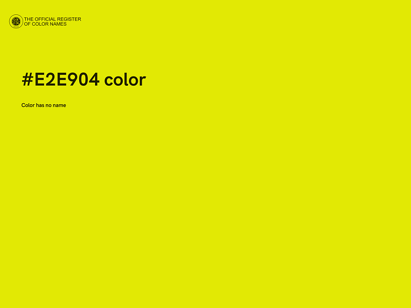 #E2E904 color image