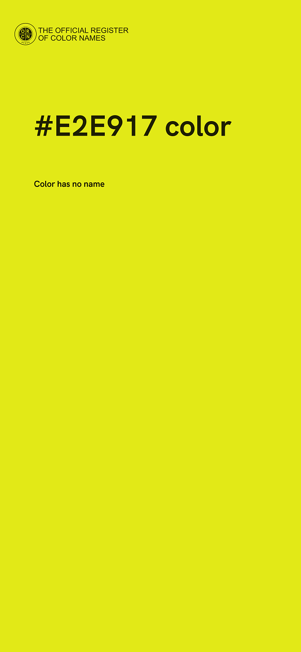 #E2E917 color image