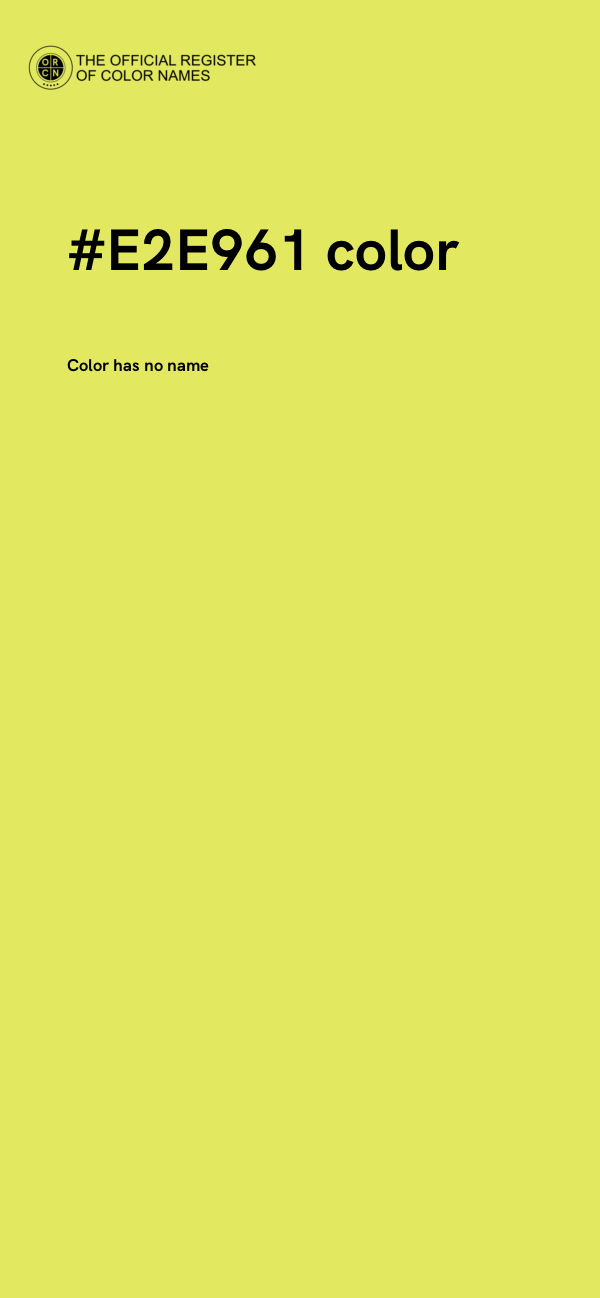#E2E961 color image