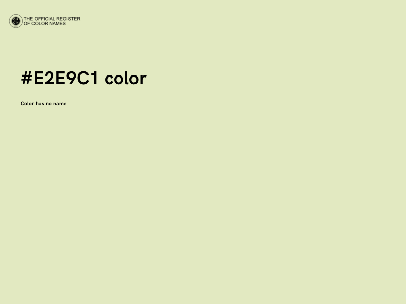 #E2E9C1 color image