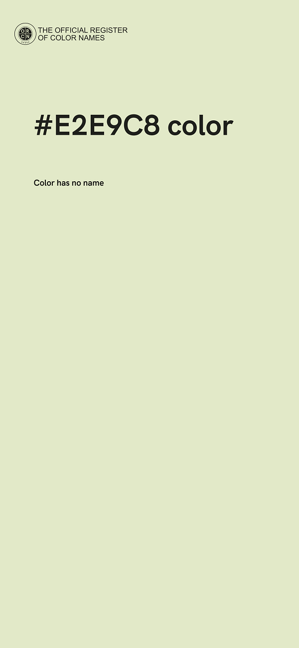 #E2E9C8 color image