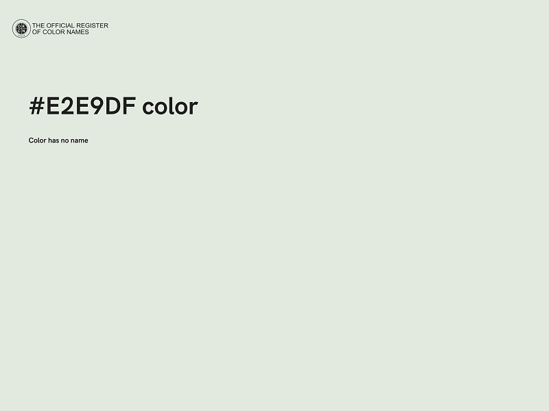 #E2E9DF color image