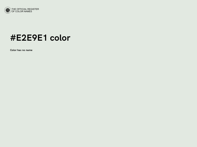 #E2E9E1 color image