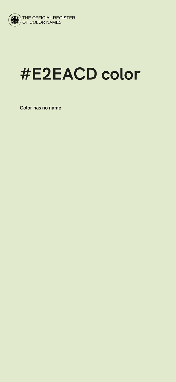 #E2EACD color image