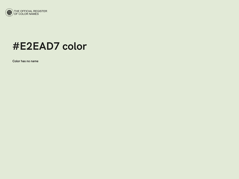 #E2EAD7 color image