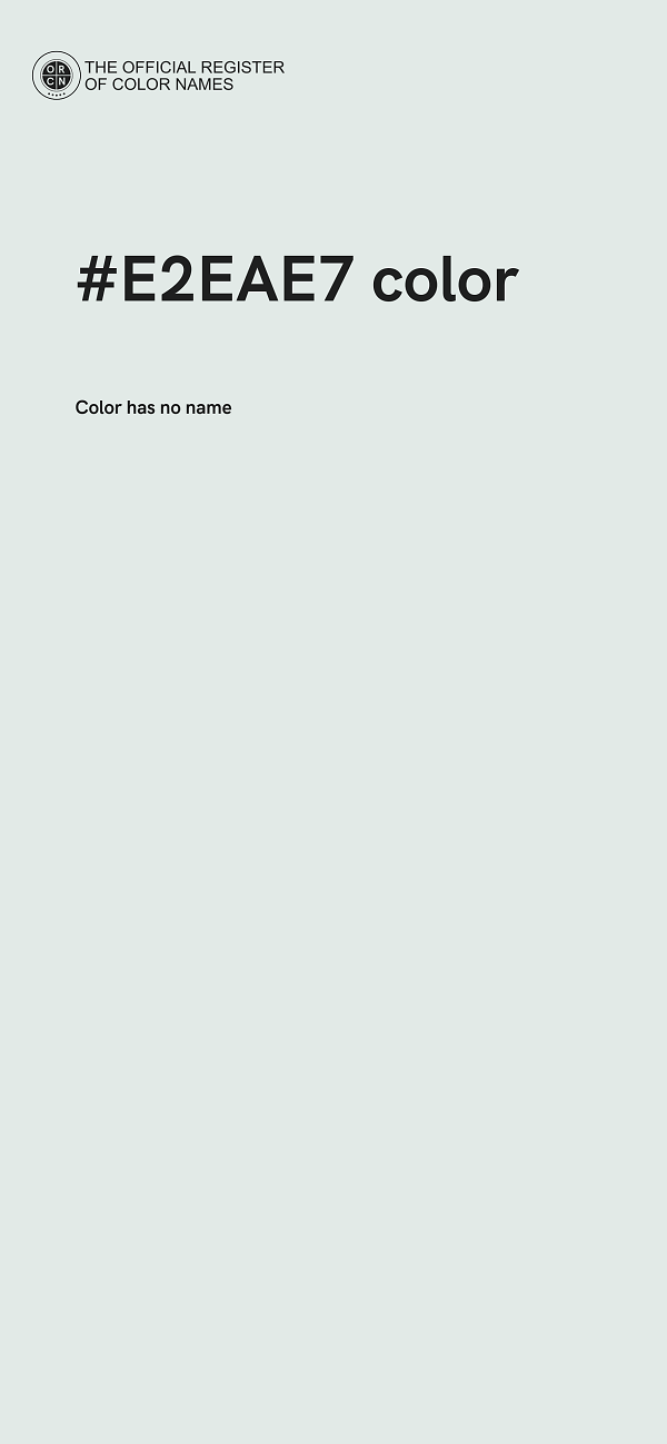 #E2EAE7 color image