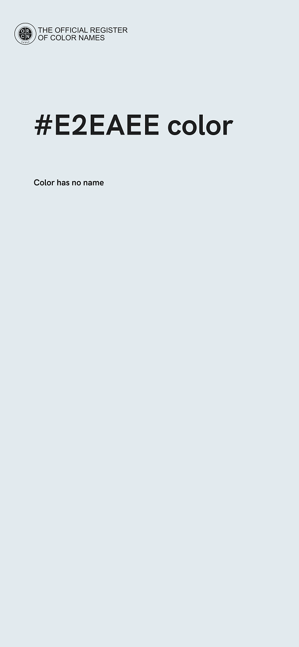 #E2EAEE color image