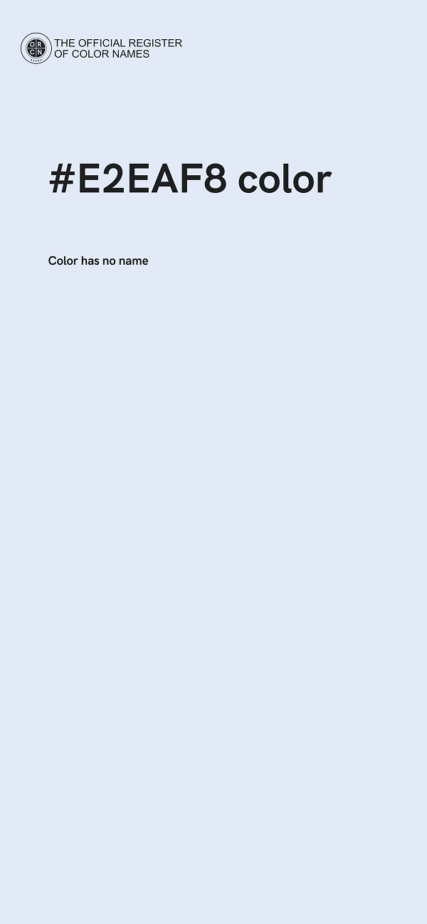#E2EAF8 color image