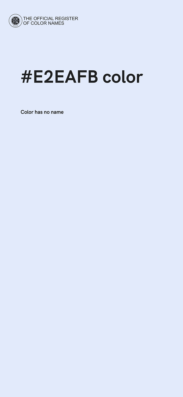 #E2EAFB color image