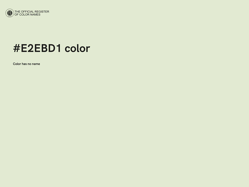 #E2EBD1 color image