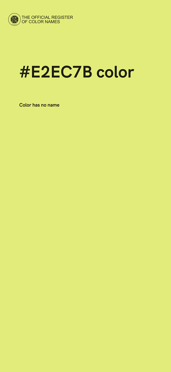 #E2EC7B color image