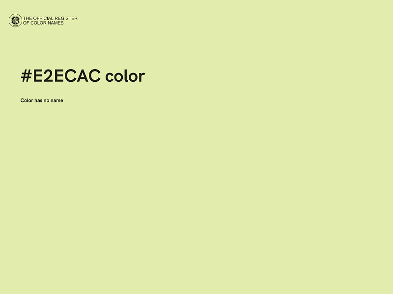 #E2ECAC color image