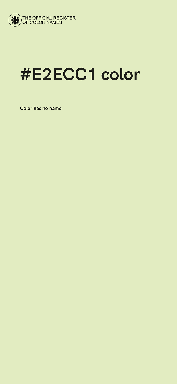 #E2ECC1 color image