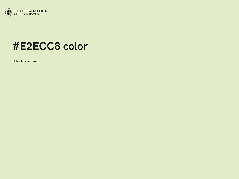 #E2ECC8 color image