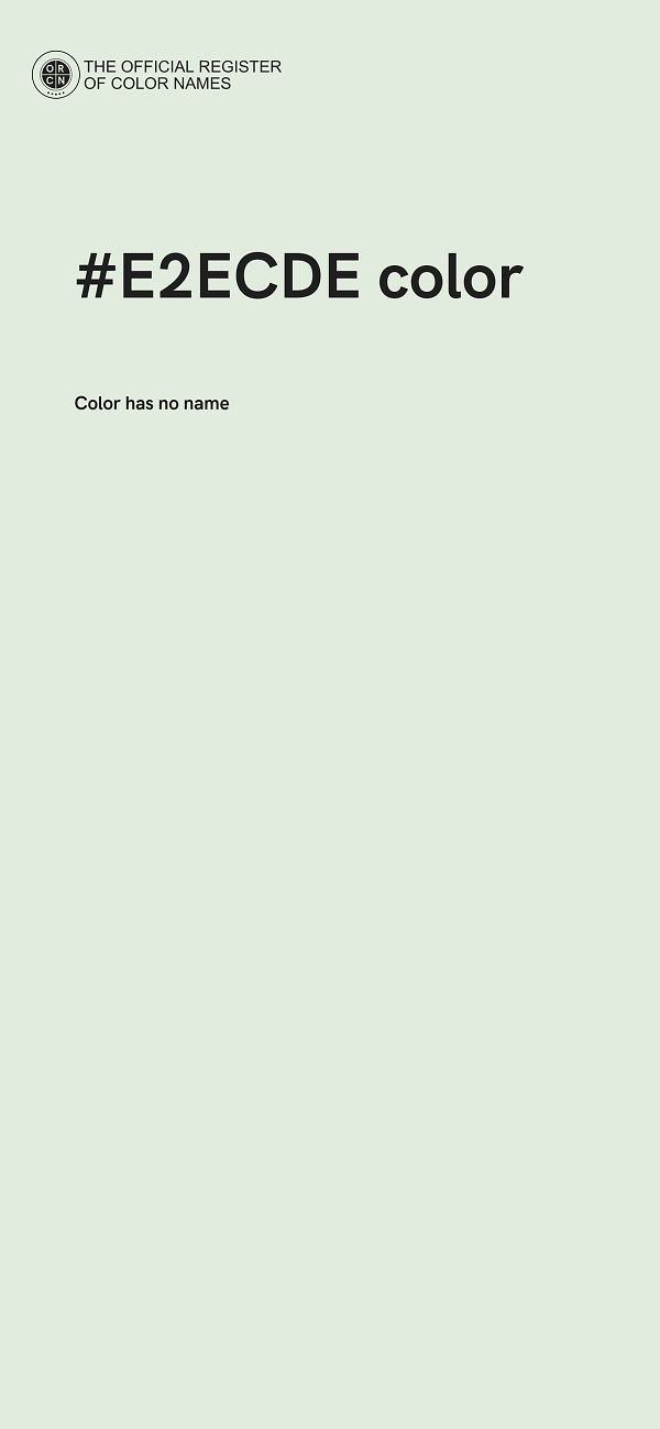 #E2ECDE color image