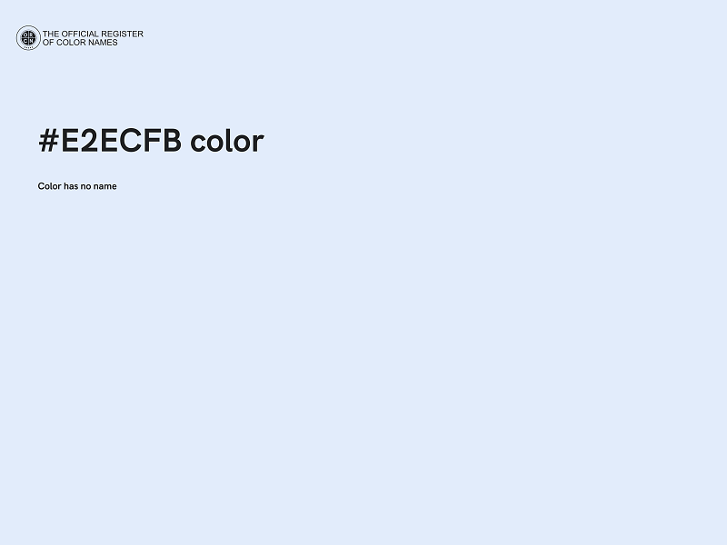 #E2ECFB color image