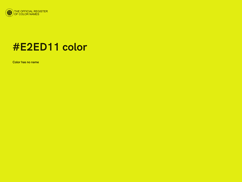 #E2ED11 color image