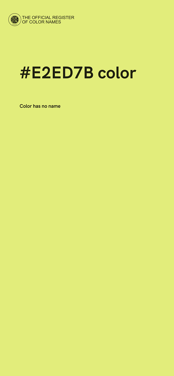 #E2ED7B color image