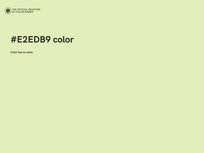 #E2EDB9 color image