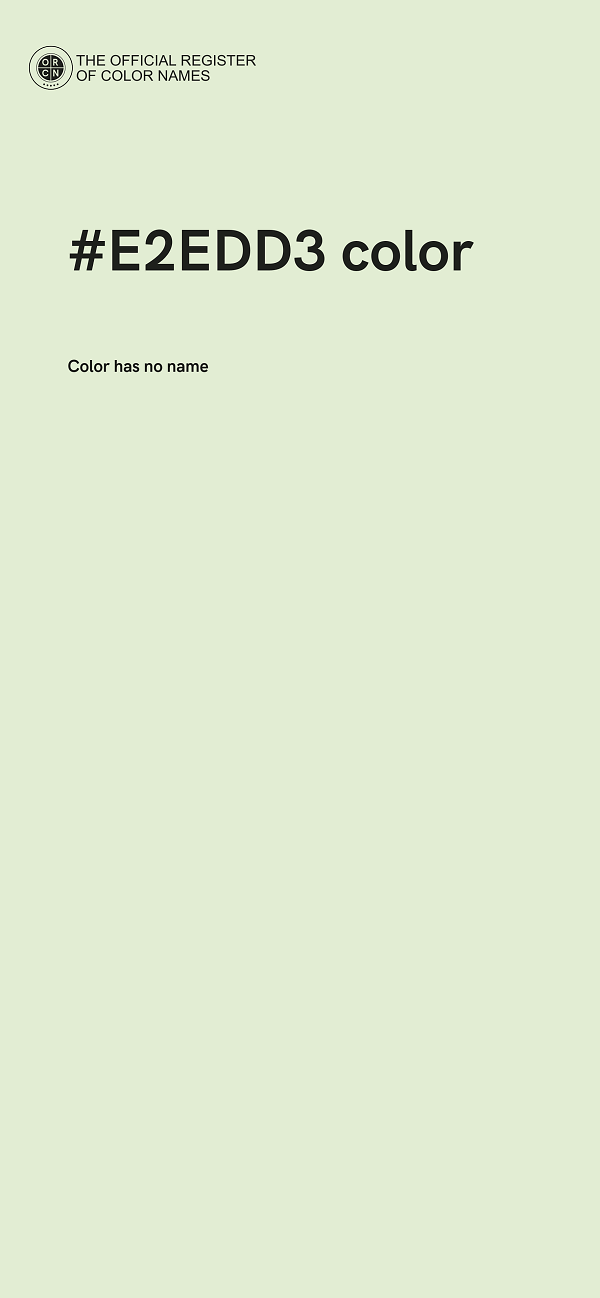 #E2EDD3 color image
