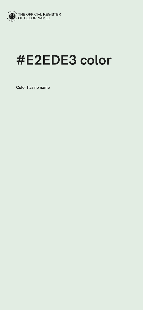 #E2EDE3 color image