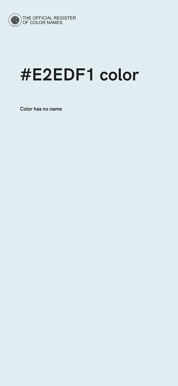#E2EDF1 color image